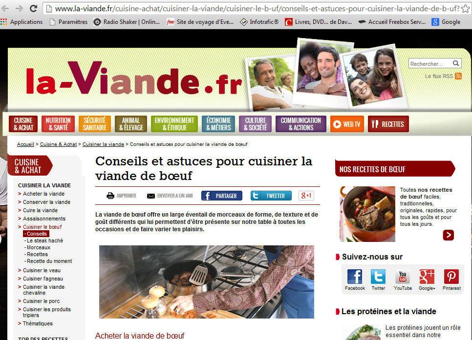 site La Viande.fr