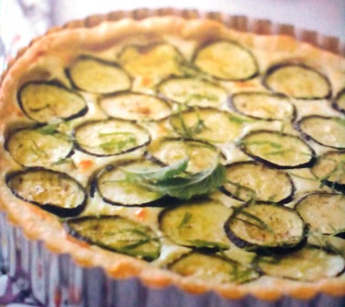 Quiches aux courgettes,feta et ricotta a la menthe.