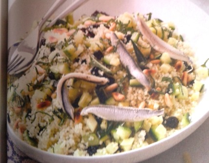 Couscous aux courgettes et anchois